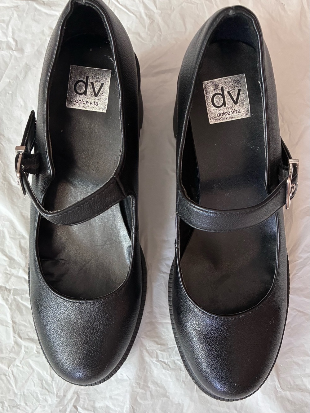 Dolce Vita Black Mary Jane Flats